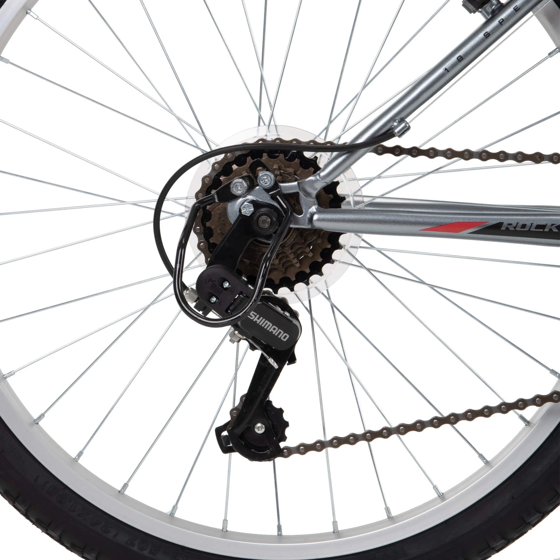 Huffy 24" Rock Creek Mountain Bike, Fits Riders 4'8" - 5'8", Gray, Adult, Men'S
